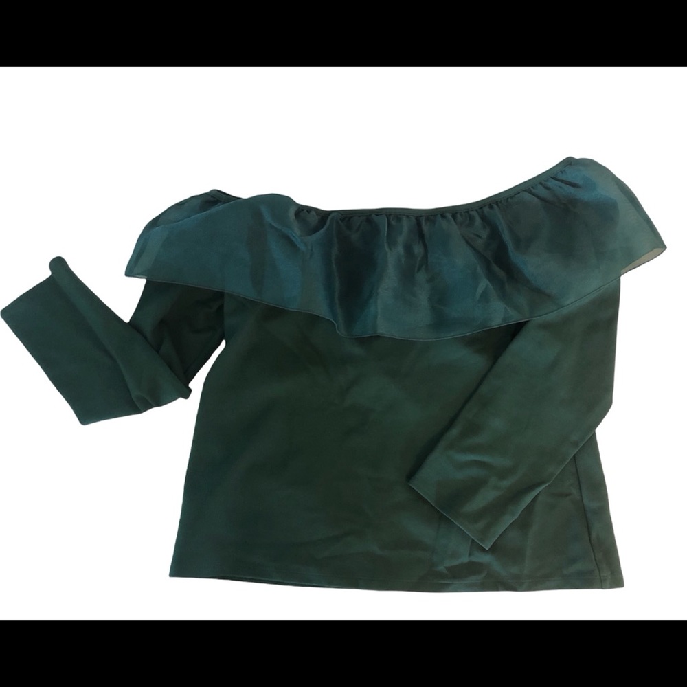 J. Crew Off the Shoulder Ruffle Top